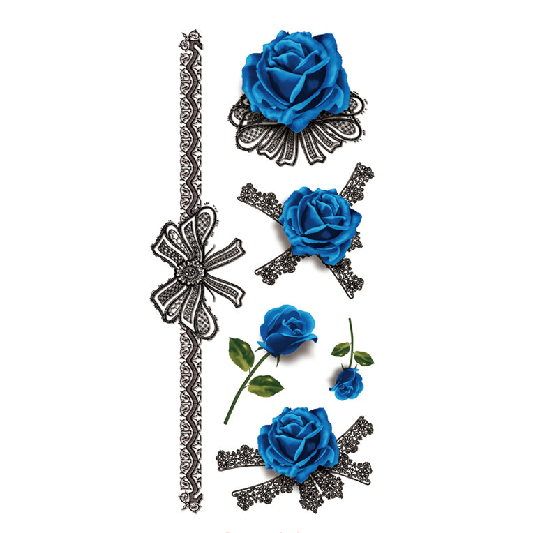 3D Blue rose