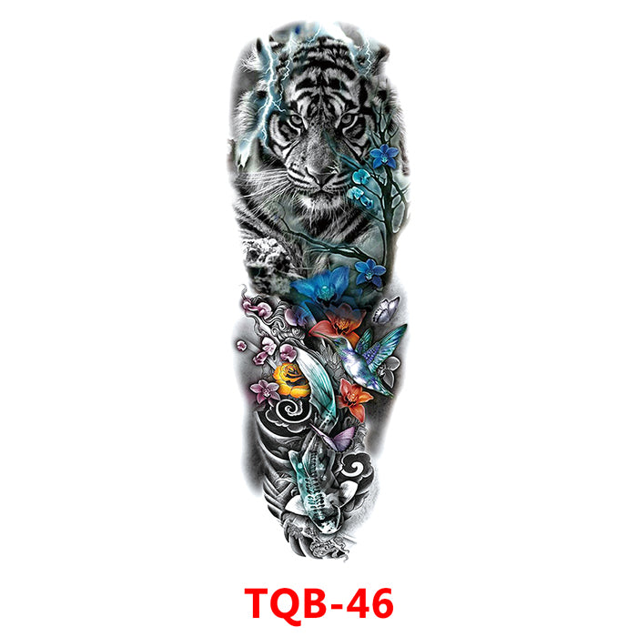 TQB46 TIGER & KOI FISH SLEEVE