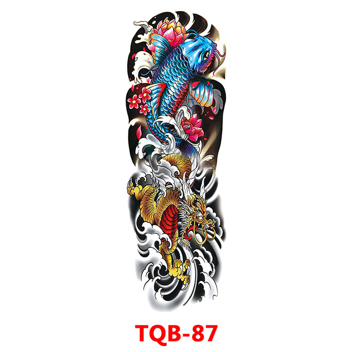 TQB87 DRAGON & KOI FISH SLEEVE