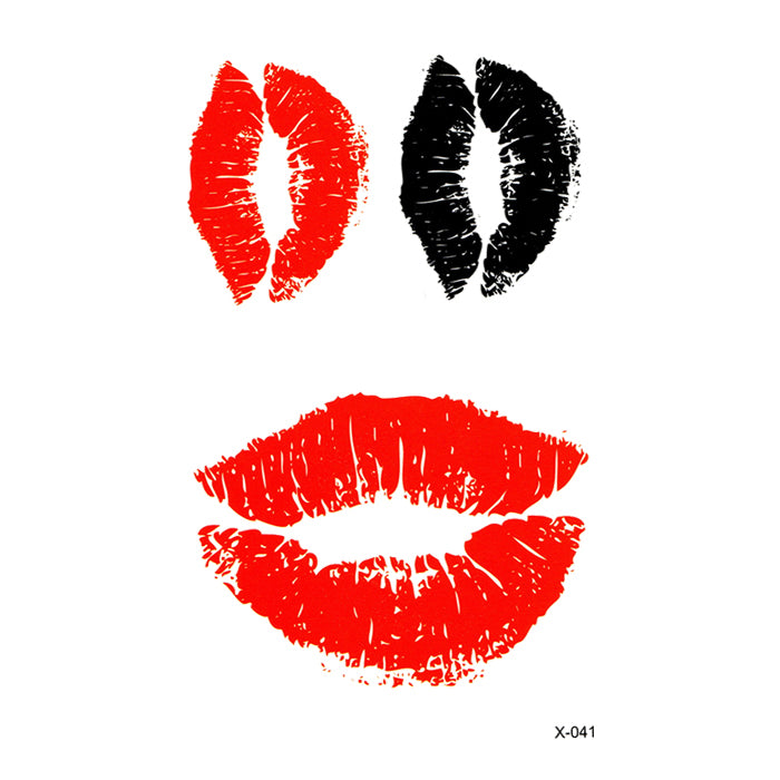 X041 BLACK & RED KISSES PACK