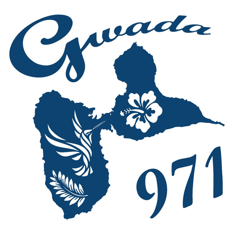 SEM06. Carte de la Guadeloupe, Gwada 971