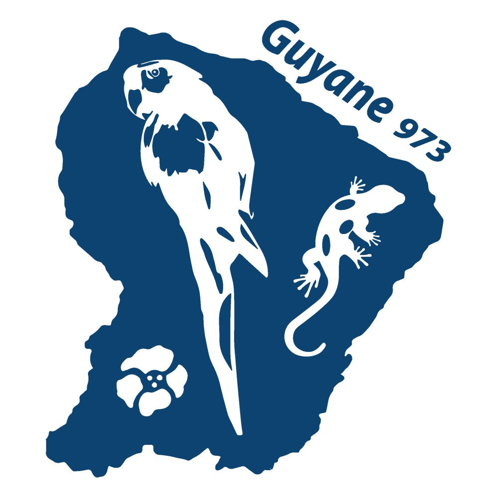 SEM08. Carte Guyane 973 avec animaux